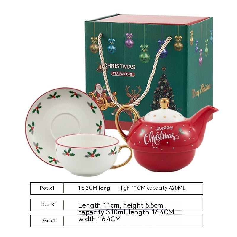 Ins Christmas Ceramic Cup Dish Kitchen Gadgets