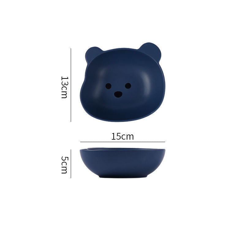 Home Cartoon Cute Bear-shaped Dinner Plate