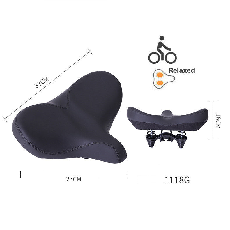 Bicycle saddle gyro cushion