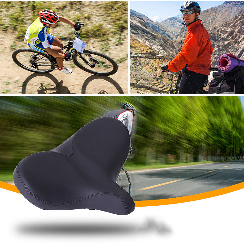 Bicycle saddle gyro cushion