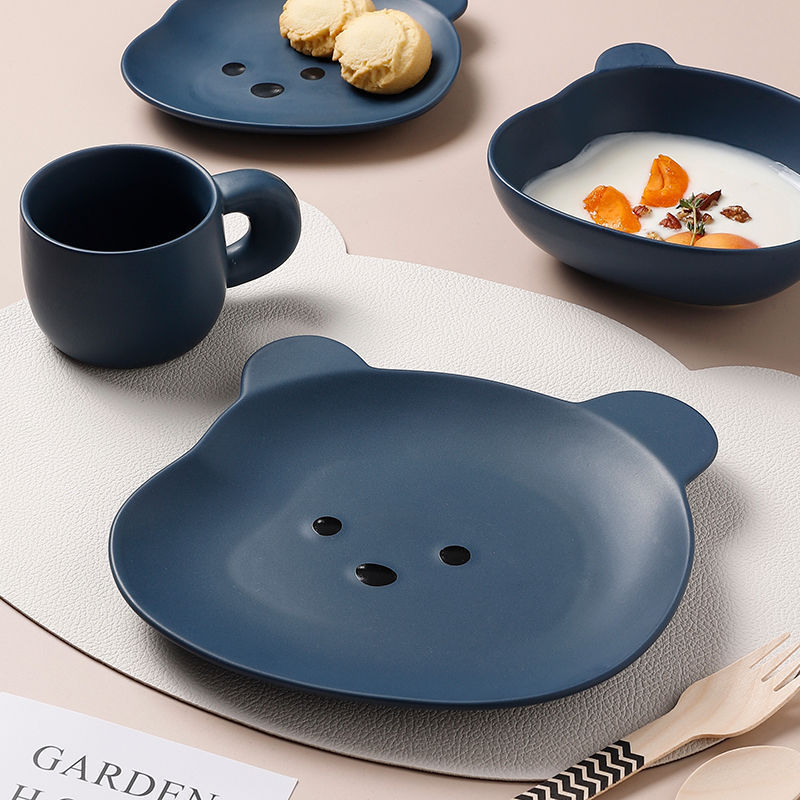 Home Cartoon Cute Bear-shaped Dinner Plate