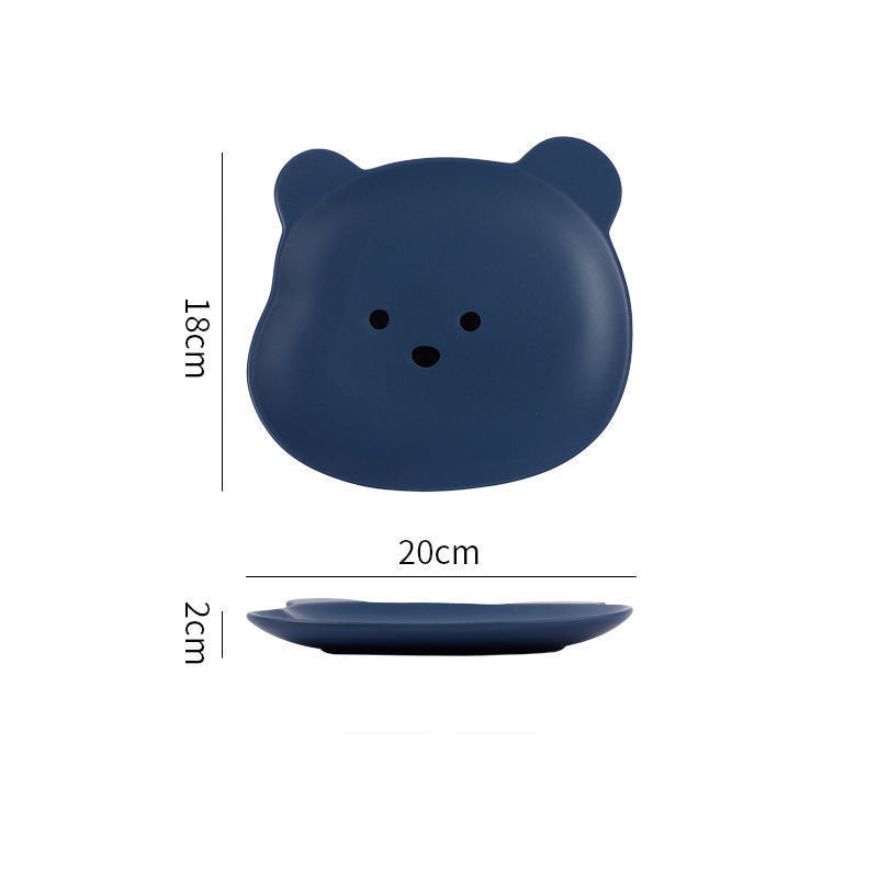 Home Cartoon Cute Bear-shaped Dinner Plate